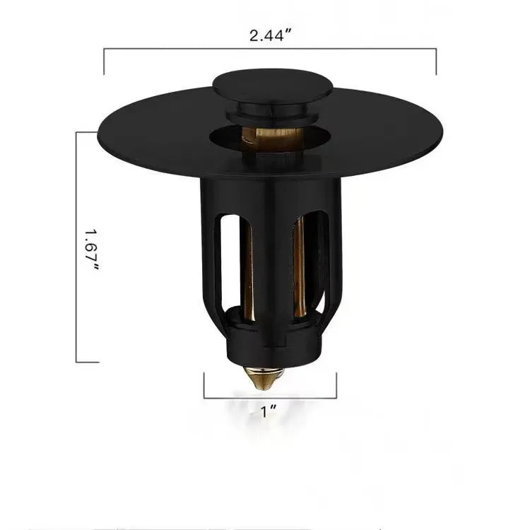 Tapón de lavabo con filtro para pelo