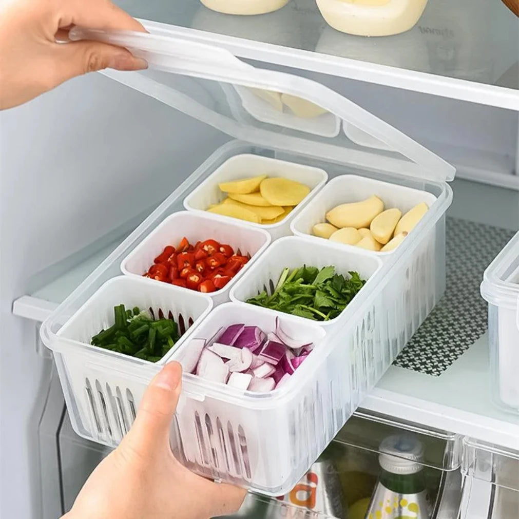 Organizador para refri con 6 coladores