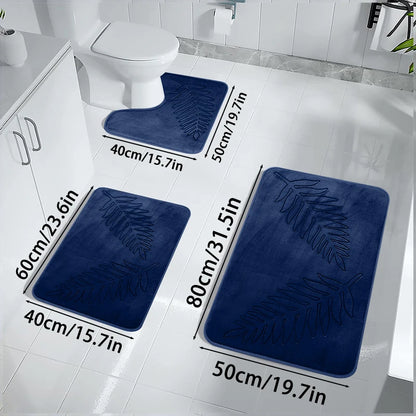 Set de 3 tapetes para baño