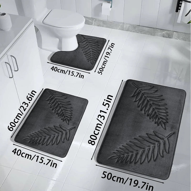 Set de 3 tapetes para baño
