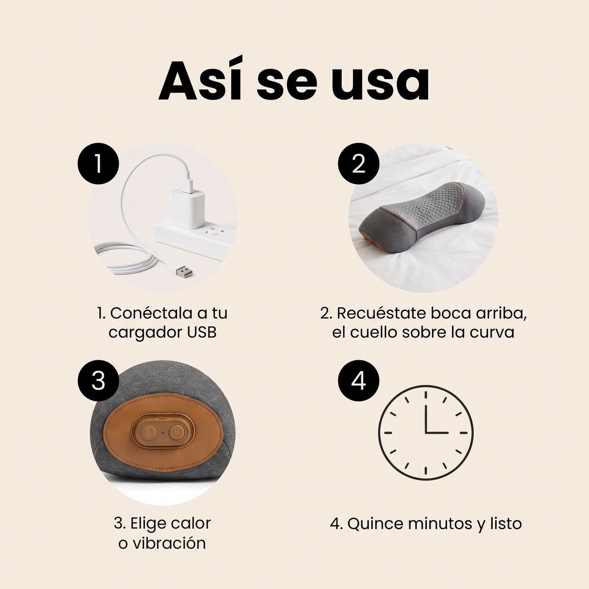 Así se usa en cuatro pasos