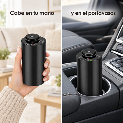 Cabe en tu mano y en el portavasos
