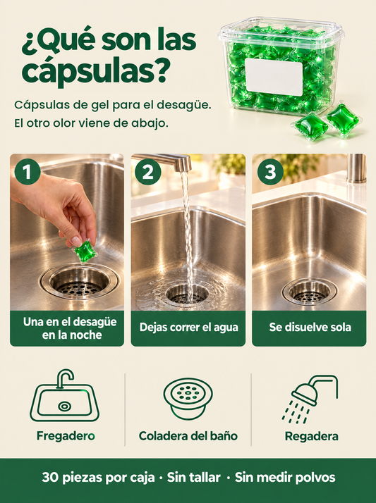 Qué son las cápsulas para el desagüe